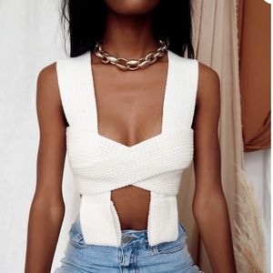 Coronado white knitted top